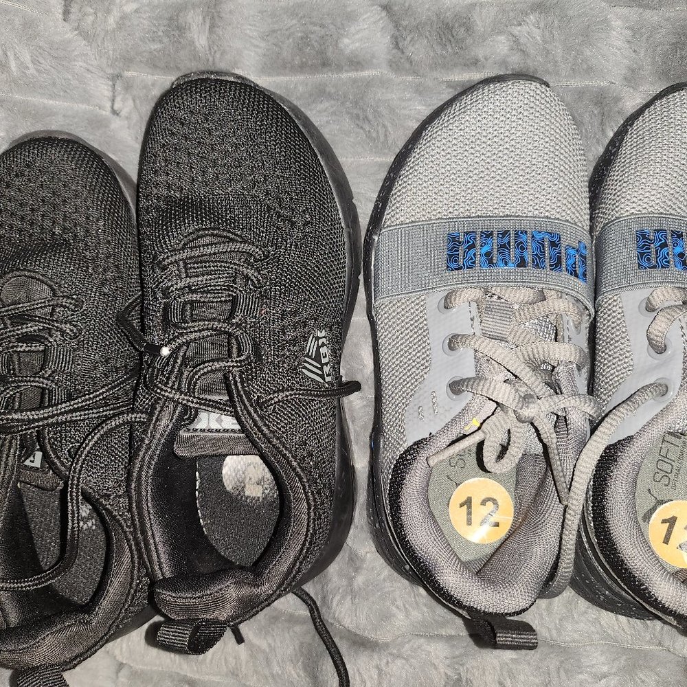 2 pair Boy's shoes size 12